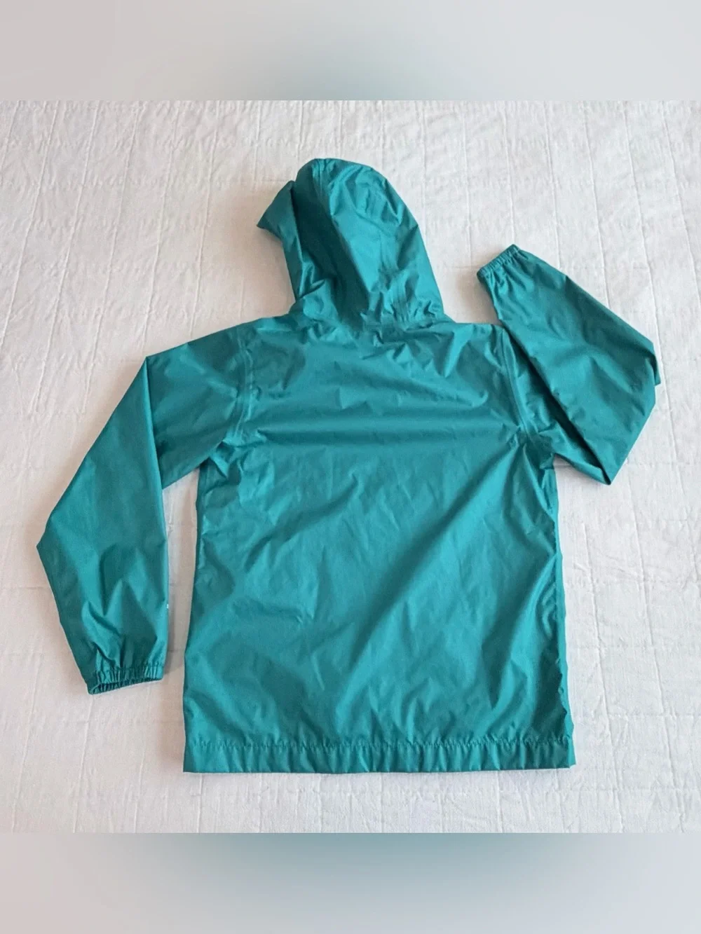 The North Face Kids Girls Teal Dry Vent Raincoat Rain Jacket with Hood M 10/12